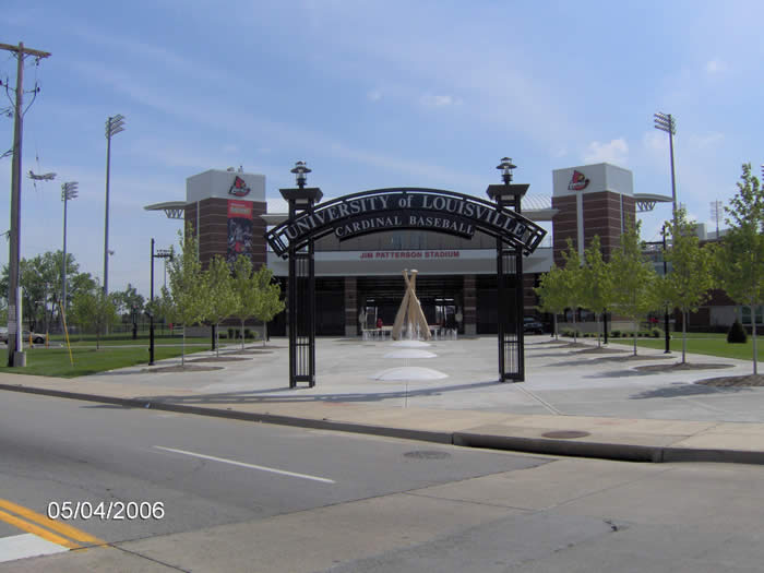 entrance sign and lettering